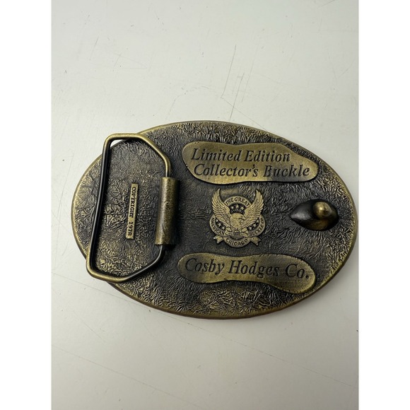 Vintage Jazz Feeds Brass Rodeo Buckle Cowboy Cowgirl Limited Edition 1978 - Picture 3 of 6